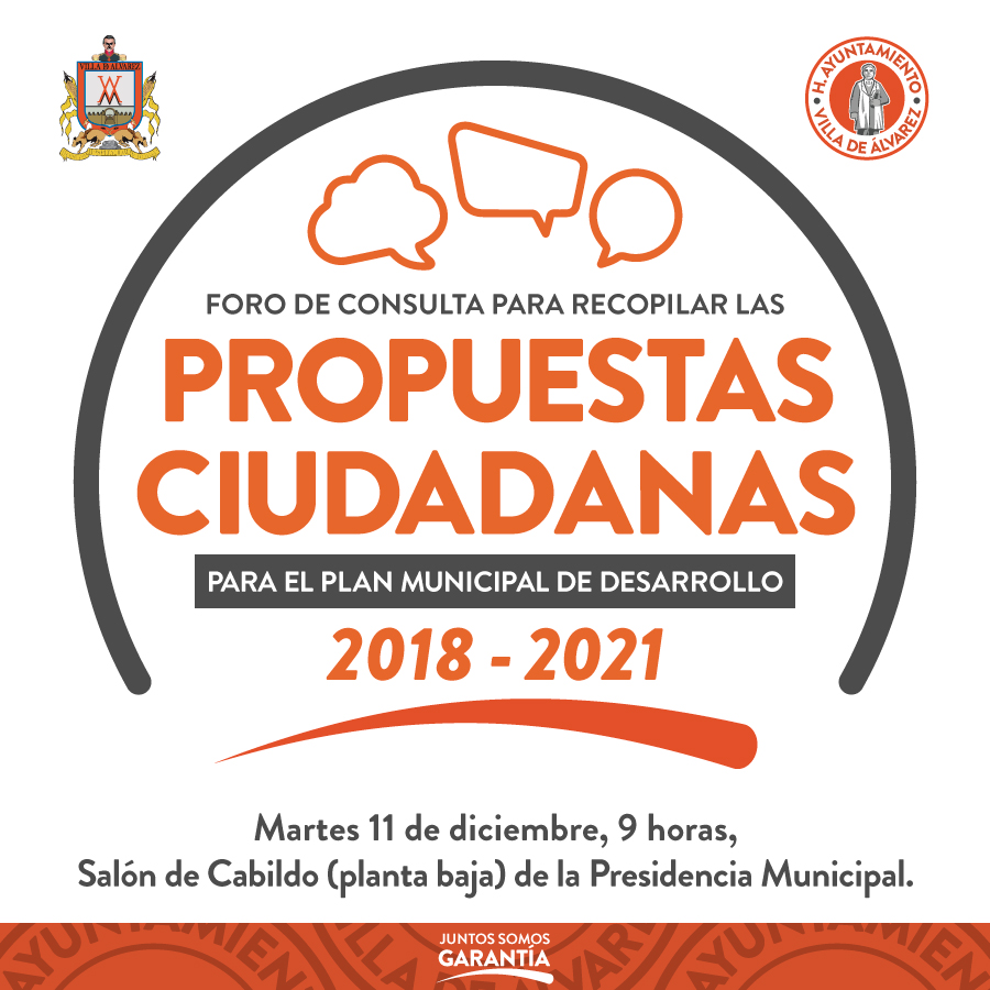 FORO DE CONSULTA PARA RECOPILAR LAS PROPUESTAS CIUDADANAS
